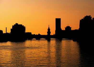 Berlin Sunset River View