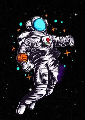 Astronaut Floating