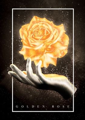 Golden Rose Abstract