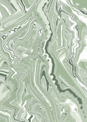 Green Abstract Marble