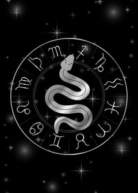 Zodiac symbols serpentine