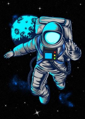 Astronaut Floating