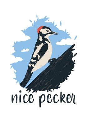 Nice Pecker Funny Bird