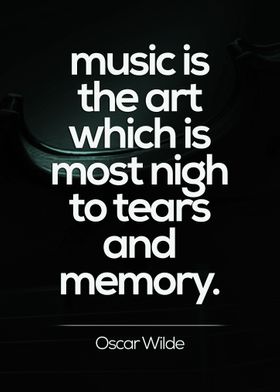 Music is Art Tear Quote