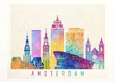 Amsterdam skyline