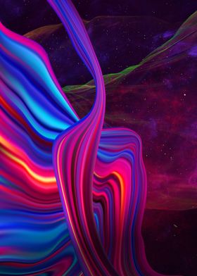 Neon twisted space