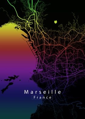 Marseille City Map