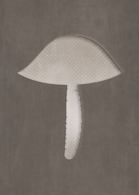 Elegant vintage mushroom 