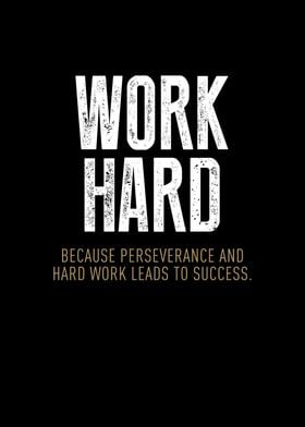 Work Hard Success Word Art