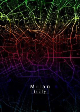 Milan City Map