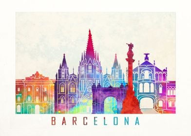 Barcelona skyline