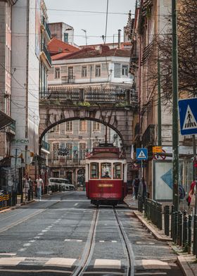 Red Lisbon Tram