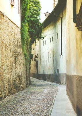 street in old  Bergamo