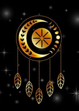 moon phases dream catcher