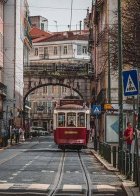 Red Lisbon Tram