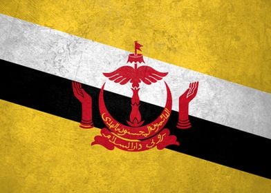 Flag of Brunei on Wall