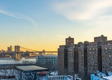 Brooklyn Bridge Sunset NYC