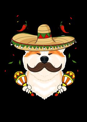 Cinco De Mayo Akita Inu