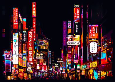 Tokyo neon wpap pop art