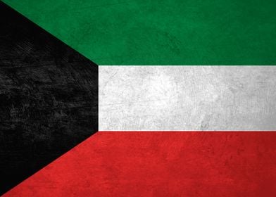 Flag of Kuwait on Wall