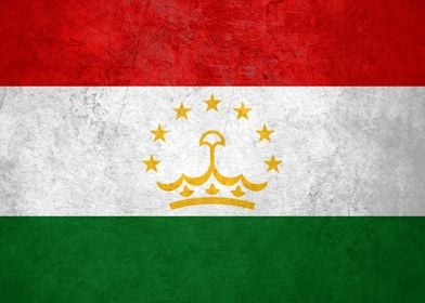 Flag of Tajikistan on Wall