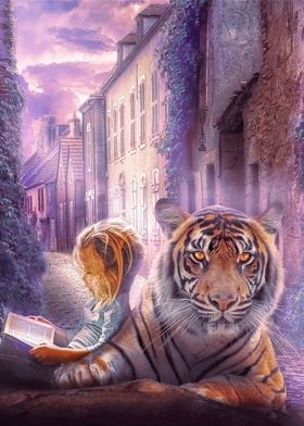 La joven y el gran tigre