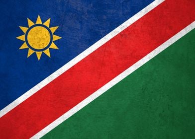 Flag of Namibia on Wall