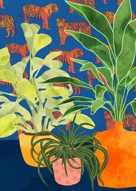 Plant Tiger Abstract