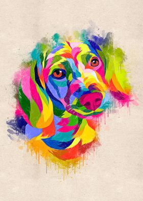 Dog paintings