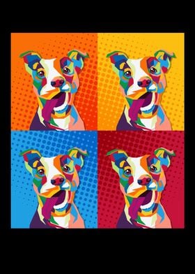 Retro Pit bull dogs