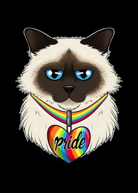 Birman Cat LGBTQ Flag