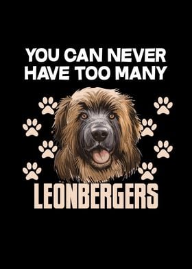 Funny Leonberger Dog Head
