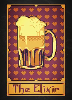 Retro Beer Pixel Art