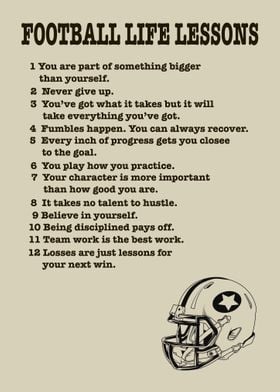 Football life lessons