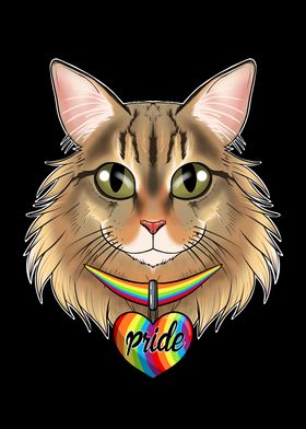 Siberian Cat LGBTQ Flag