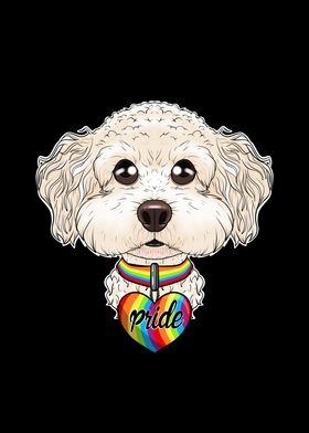 Bichon Frise LGBTQ Flag