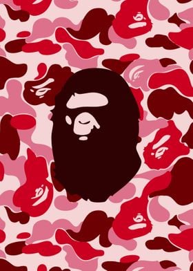 'bape camo monkey hypebeast' Poster by Uber Colektiv | Displate