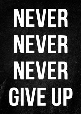 Never Give Up Motivational