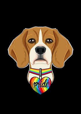 Beagle LGBTQ Flag I Gay