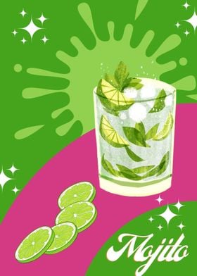 Mojito Retro Cocktail