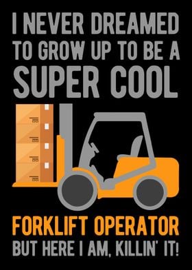 Funny Forklift Operator