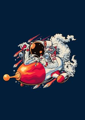 Space and Astronaut