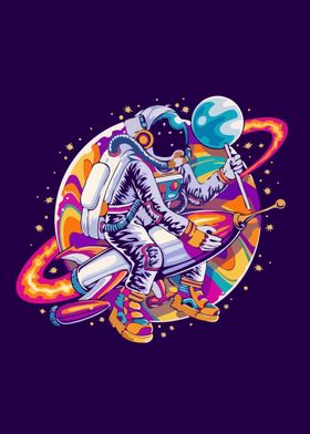 Space and Astronaut