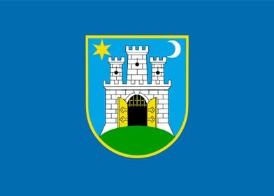 Zagreb city flag