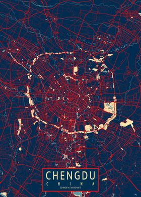 Chengdu City Map Hope