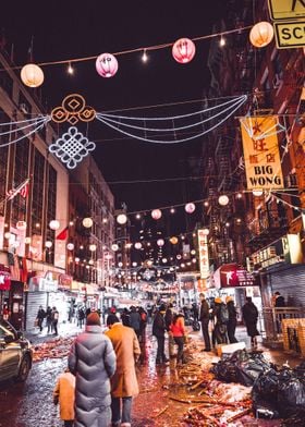 Chinatown NYC Night