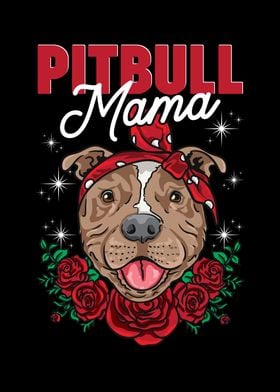 Pitbull Mama Flower 