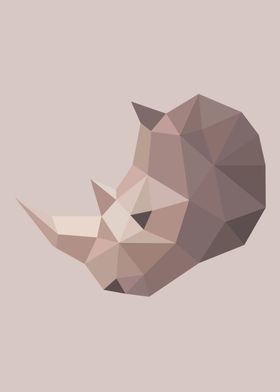 Low Poly Animals Rhino