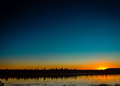 Sunset over Lake Mary