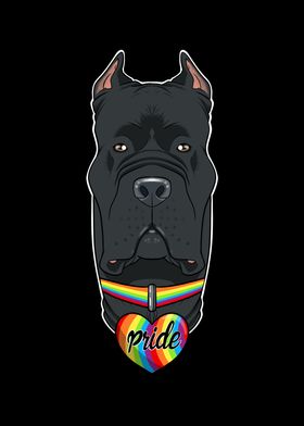 Cane Corso LGBTQ Flag